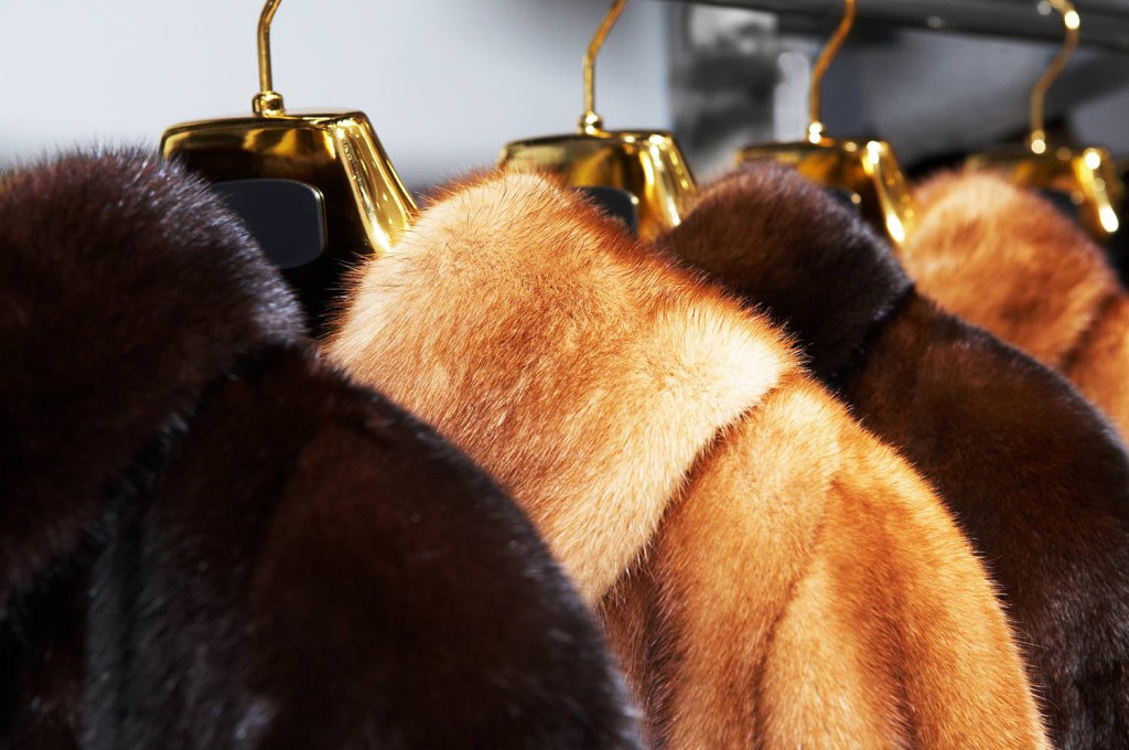 Rich female fur coats
