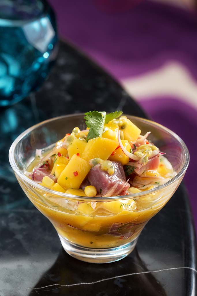 yellow fin tuna, mango and passion fruit 5K6A0736